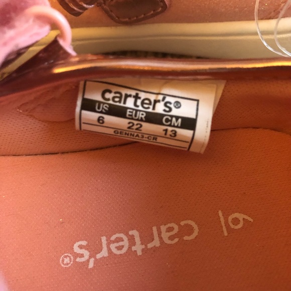 Carters Pink Glitter Cat Shoes-Toddler Girl Size 6 - Picture 5 of 5